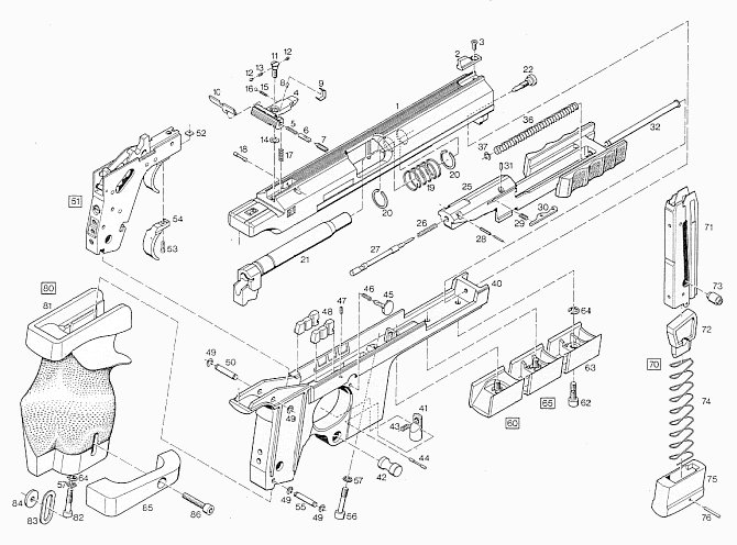 TenP Files Hammerli 280 Exploded View - Pilkington Competition III